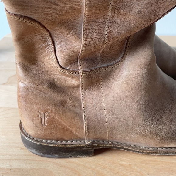 Frye Paige Tall riding boot in Tan - Picture 9 of 10